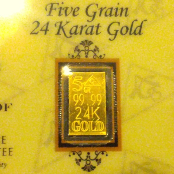 Pure Gold Bar 24K Bullion Charm 9999 Fine Gold New - Picture 3 of 3
